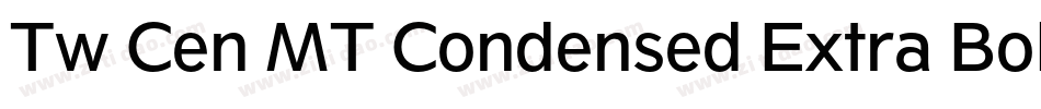 Tw Cen MT Condensed Extra Bold字体转换
